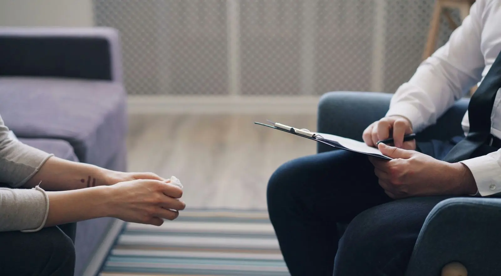 Persönliches Gespräch in der Videosprechstunde bei NOVAMED